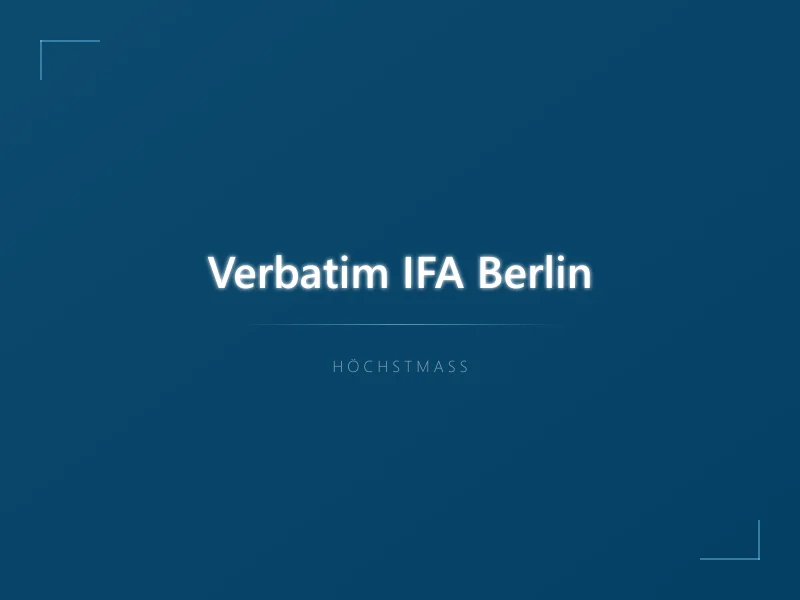 Verbatim Stand auf der IFA Berlin